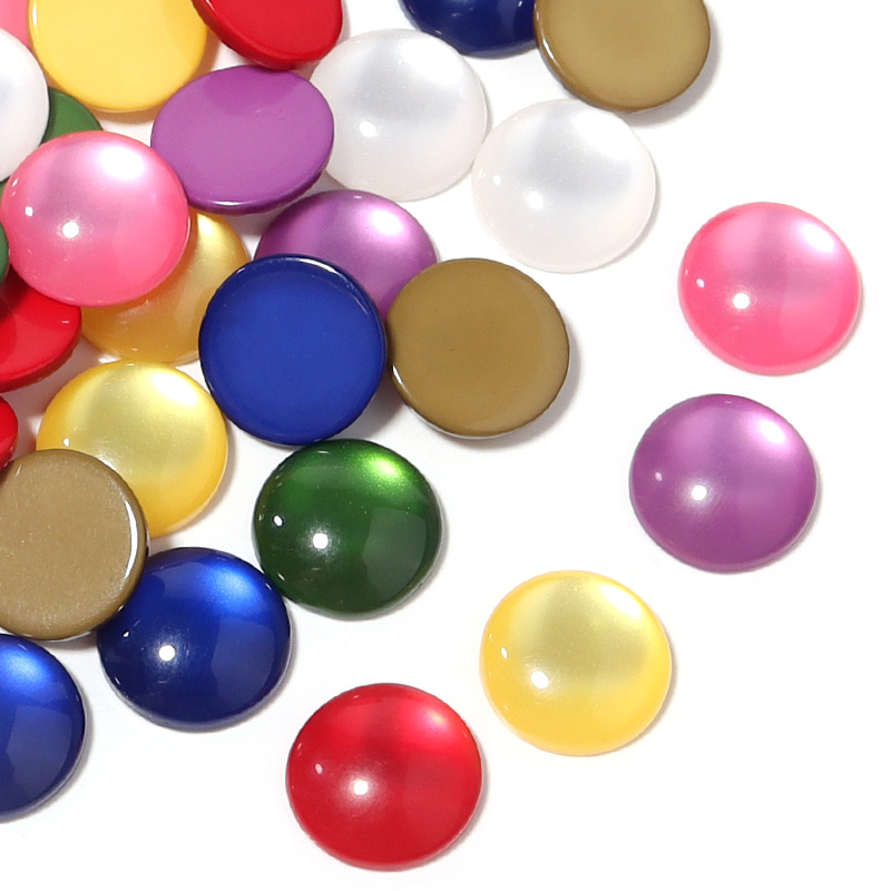 Jewelry Making Gemstones - 50 stuks gemengde kleur hars cabochons