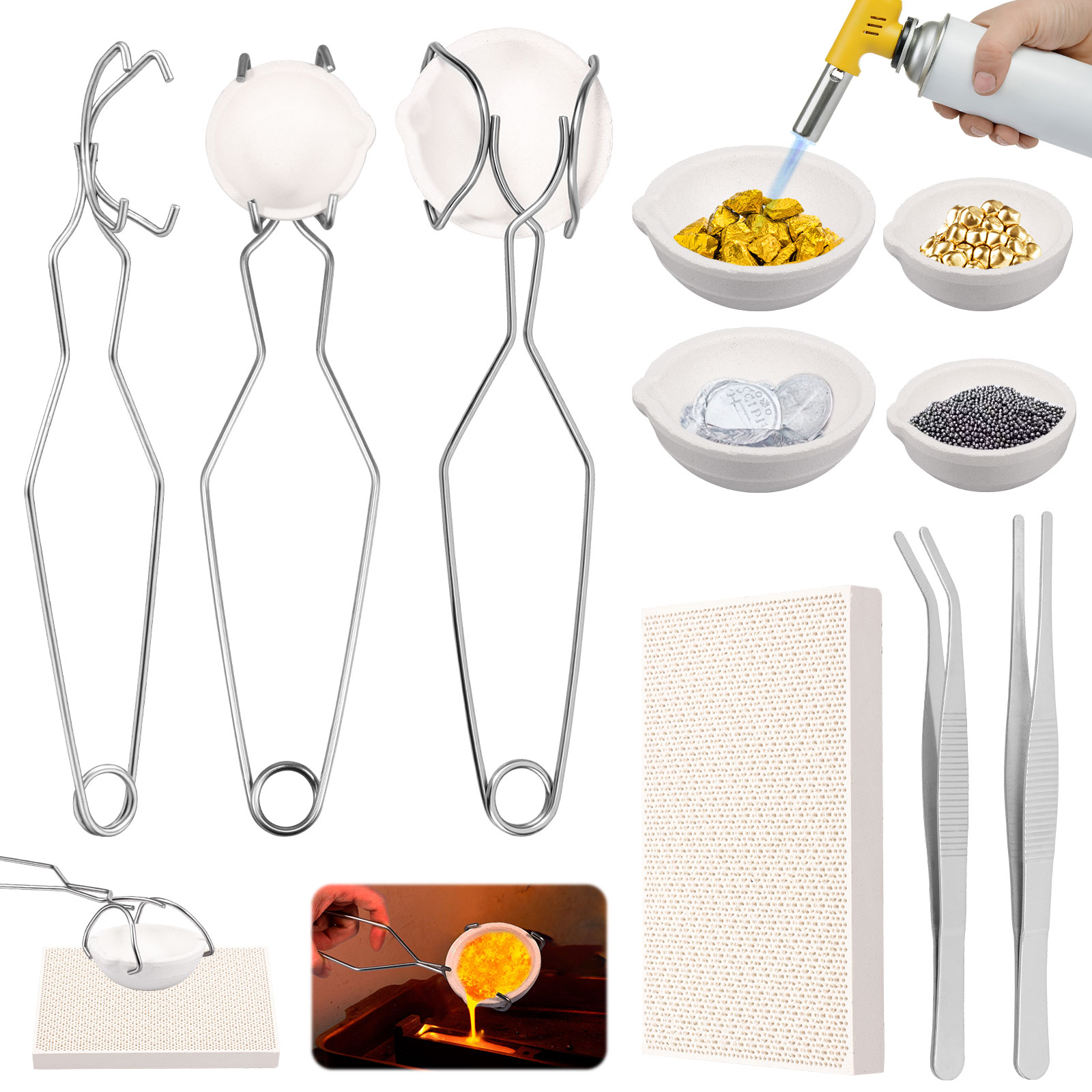 Jewelry Making Torch - Smeltkroes Set Hoge Zuiverheid Torch Smeltgietset