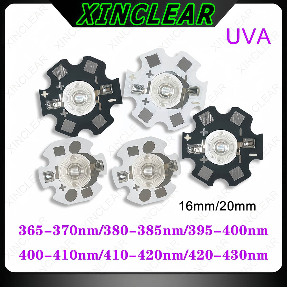 Jewelry Making Board - 3W UVA LED-chips UVA 370nm 380nm