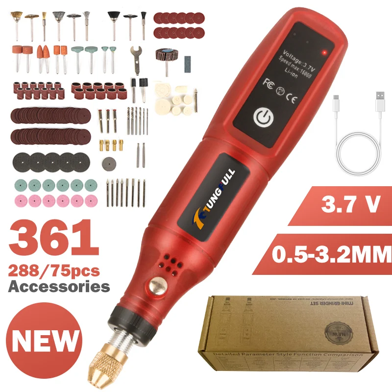 Jewelry Making Drill - USB oplaadbare draadloze graveerpen Draadloze elektrische