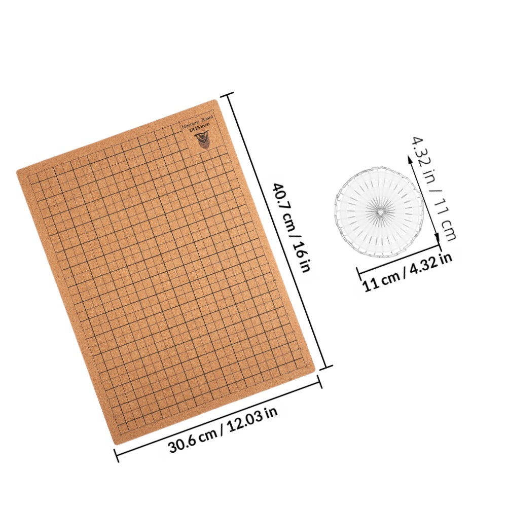 Macramé-bord van kurk met rast - Jewelry Making Board recensie en prijs