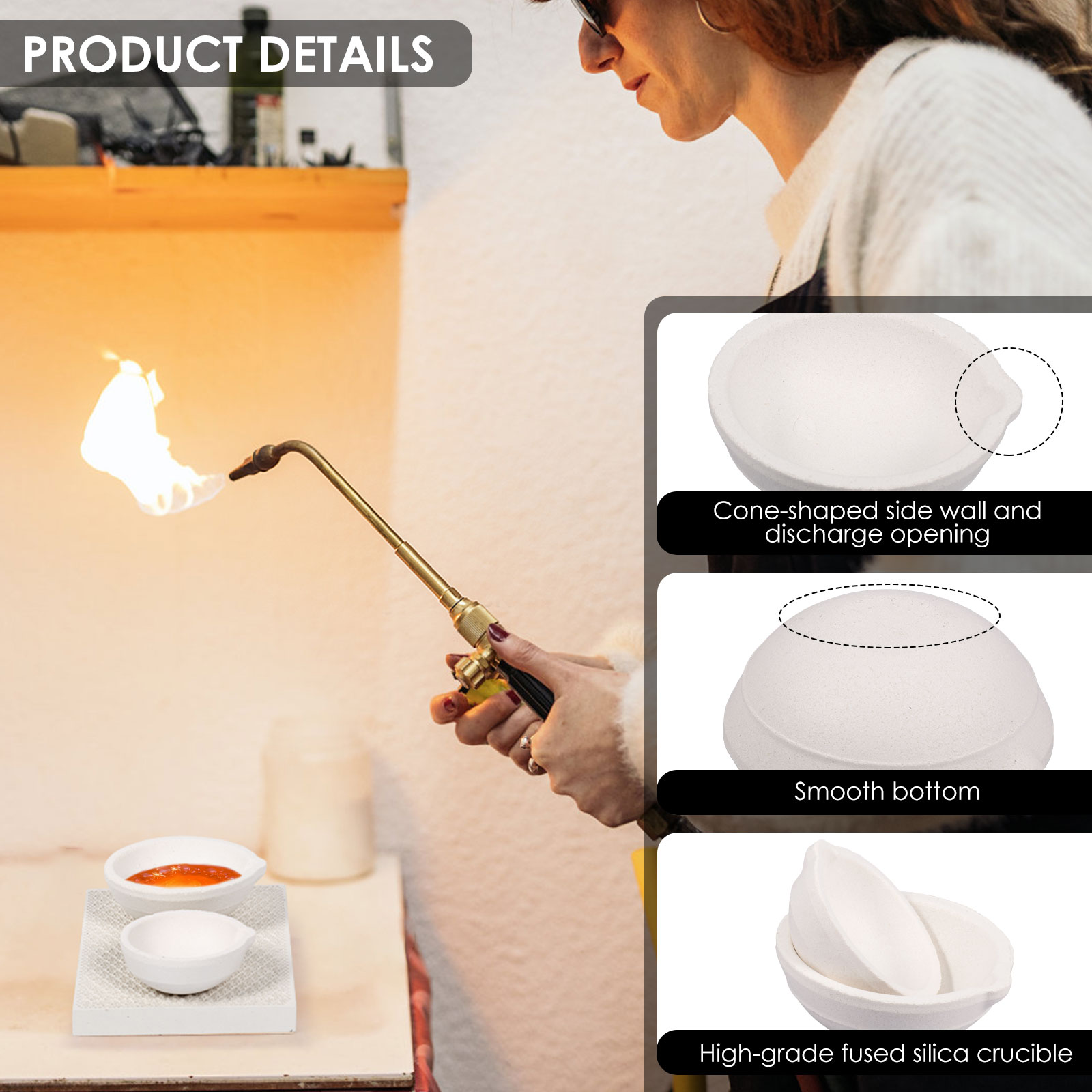 Smeltkroes Set Hoge Zuiverheid - Jewelry Making Torch recensie en prijs