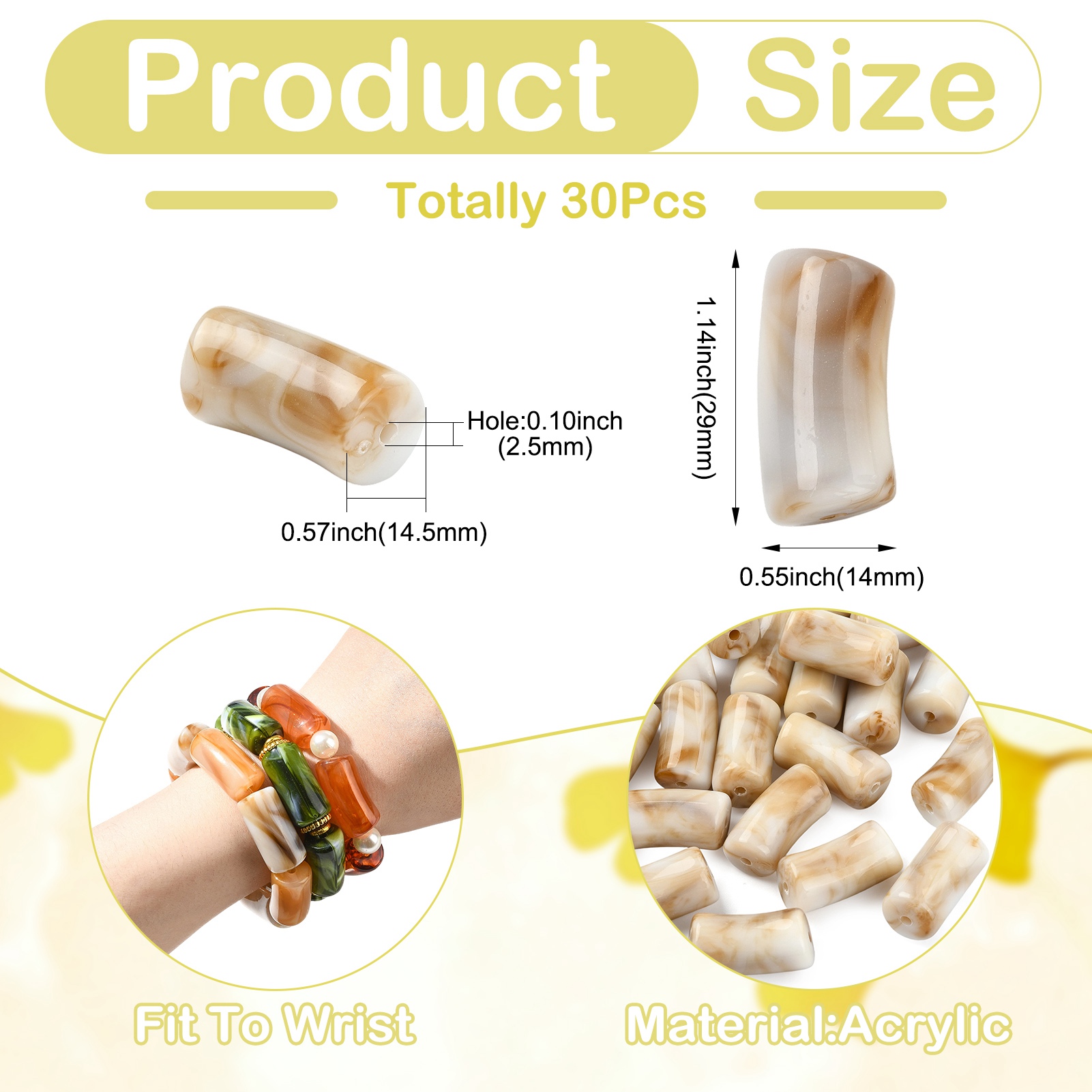 30 stuks acryl imitatie edelst - Jewelry Making Gemstones recensie en prijs